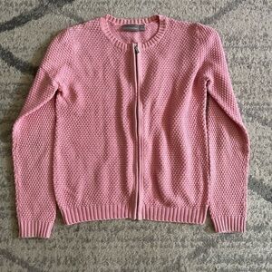 Croft & Barrow pink zip up sweater